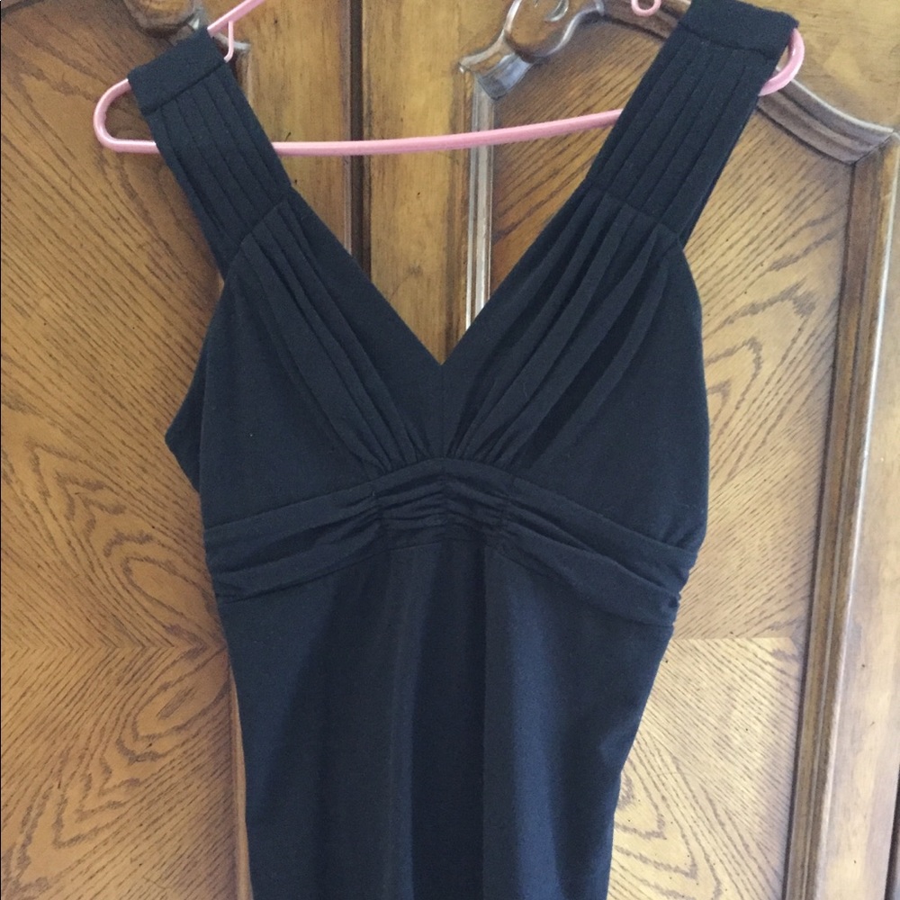 Black patterned tank top